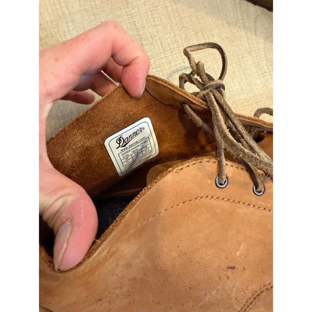 Danner Chukka Carmel 31330 Men’s 11 Leather Moc Toe Boots Brown Casual Work